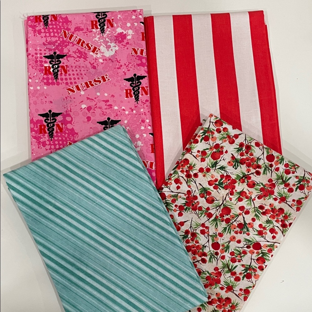 Mixed Quilting & Sewing Fabric Tim Holtz ~ Dear Stella & Nurse Print Fabric
